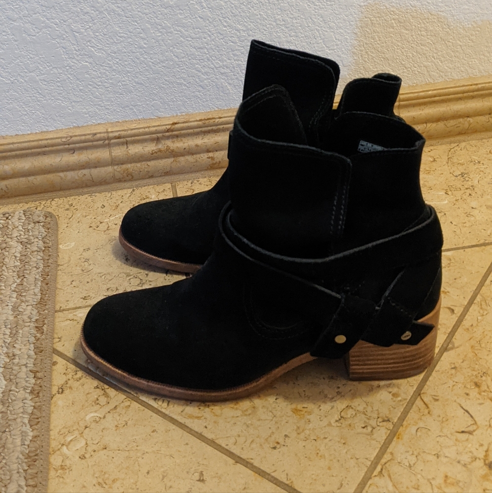 Ugg black suede booties